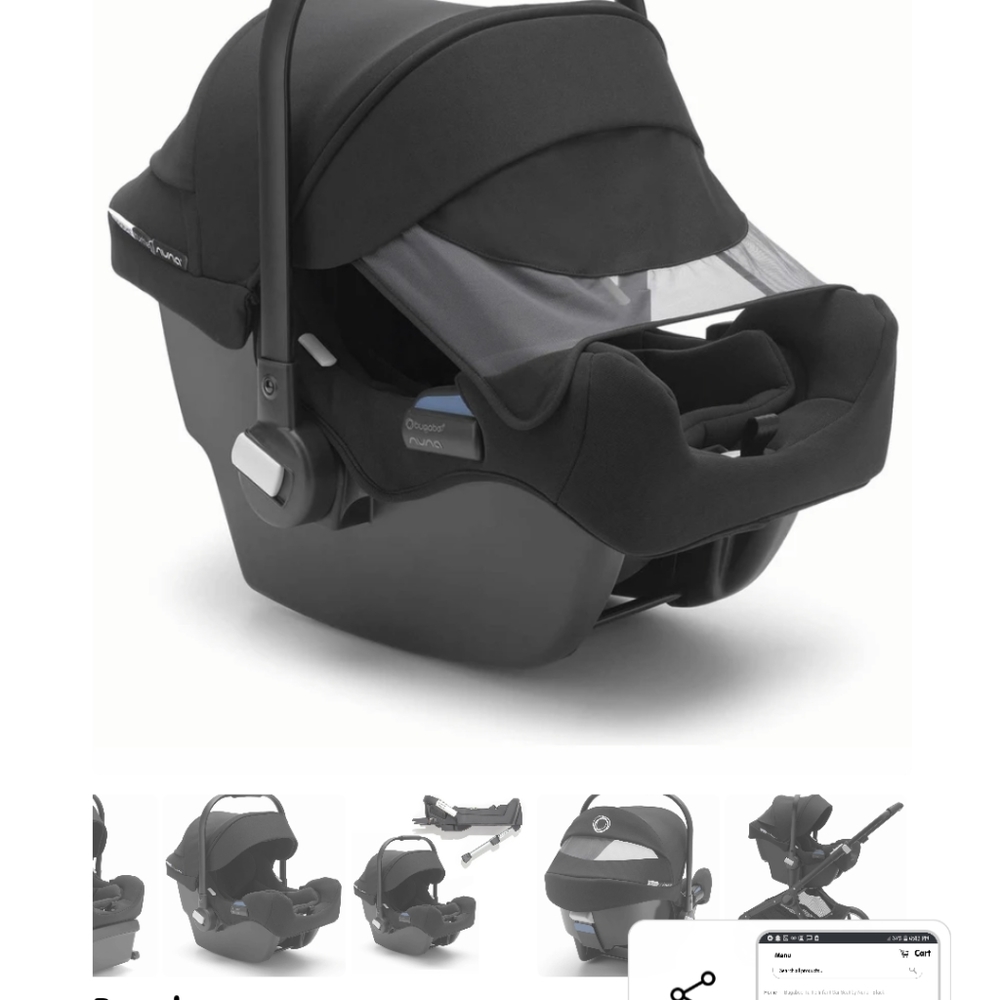 Bugaboo Turtle Car seat. By Nuna.